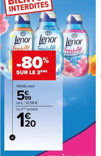 Carrefour Adoucissant concentré (d) LENOR FRESH AIR offre