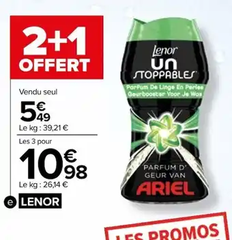 Carrefour Parfum de linge lenor offre