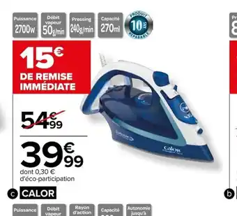 Carrefour Fer vapeur offre
