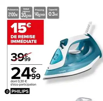 Carrefour Fer vapeur offre