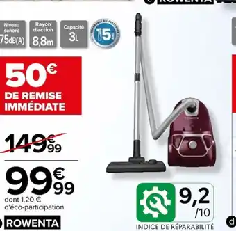 Carrefour Aspirateur sac offre