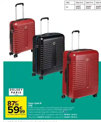 Carrefour Valise rigide IR OISE offre