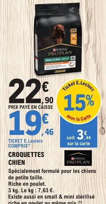 E.Leclerc CROQUETTES CHIEN offre