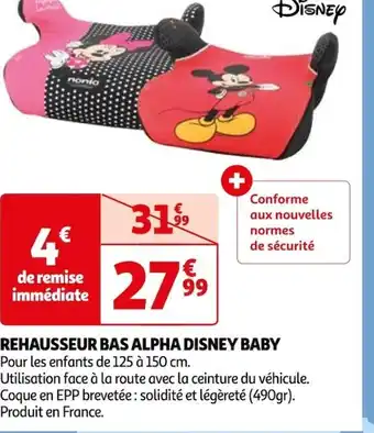 Auchan REHAUSSEUR BAS ALPHA DISNEY BABY offre