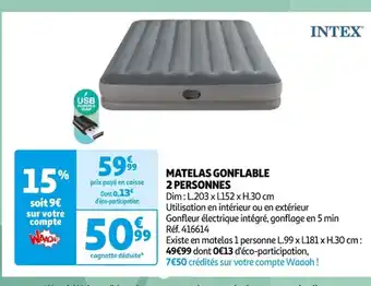 Auchan MATELAS GONFLABLE offre