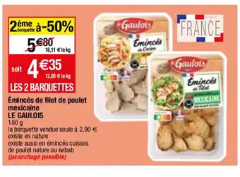 Migros Émincés de filet de poulet offre