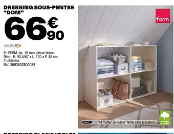 Brico Dépôt DRESSING SOUS-PENTES "DOM" offre