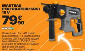 Brico Dépôt MARTEAU PERFORATEUR SDS+ offre