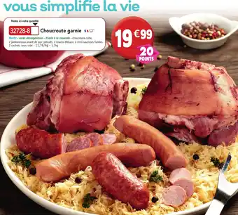 Maximo Choucroute garnie offre