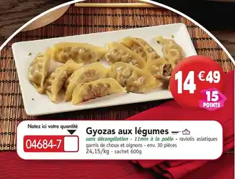 Maximo Gyozas aux légumes offre