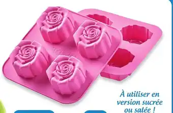 Le moule en silicone 4 roses