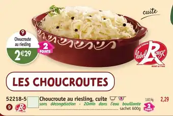 Maximo Choucroute au riesling, cuite offre