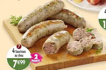 Maximo 4 Saucisses au chou offre