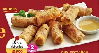 10 Nems vietnamiens au porc