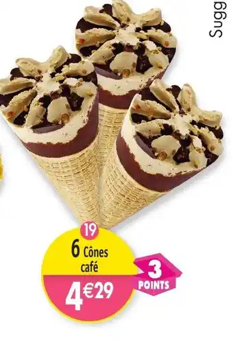 Maximo 6 Cônes café offre