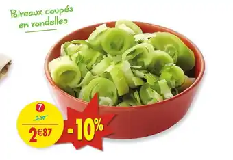 Maximo Poireaux coupés en rondelles offre