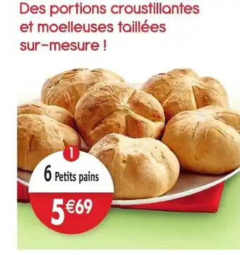 Maximo 6 Petits pains offre