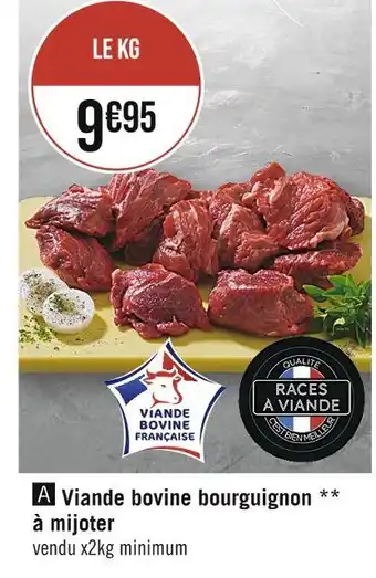 Casino Supermarchés Viande bovine bourguignon à mijoter offre