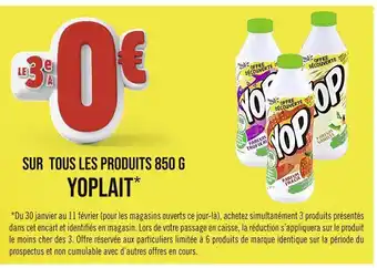 Casino Supermarchés YOPLAIT LE 3E À 0€ SUR TOUS LES PRODUITS 850 G YOPLAIT offre