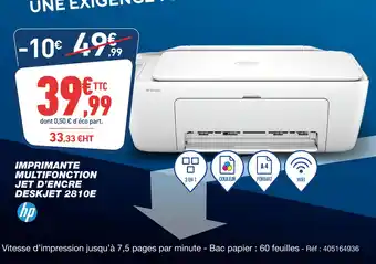 Bureau Vallée HP IMPRIMANTE MULTIFONCTION JET D’ENCRE DESKJET 2810E offre