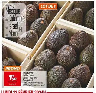 Netto AVOCAT AFFINÉ offre