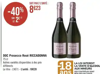 RICCADONNA DOC Prosecco Rosé