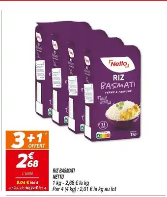 Netto NETTO RIZ BASMATI offre