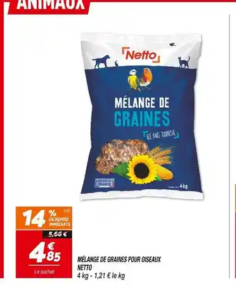 Netto NETTO MÉLANGE DE GRAINES POUR OISEAUX offre