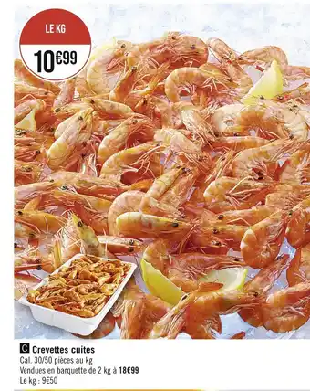 Casino Supermarchés Crevettes cuites offre