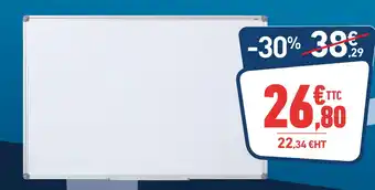 Bureau Vallée TABLEAU BLANC LAQUÉ offre