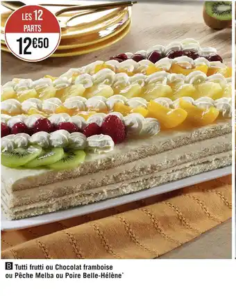 Casino Supermarchés Tutti frutti ou Chocolat framboise ou Pêche Melba ou Poire Belle-Hélène offre