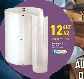 Bureau Vallée Rouleau film bulle 1 m x 50 m offre