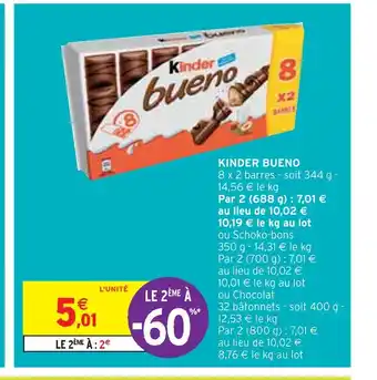 Intermarché KINDER BUENO offre