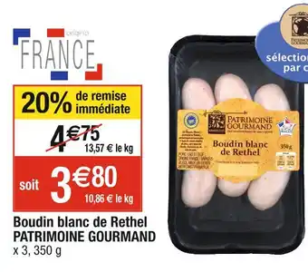 Cora PATRIMOINE GOURMAND Boudin blanc de Rethel offre