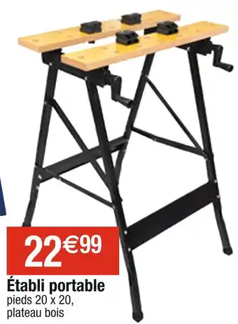 Cora x Carrefour Établi portable offre