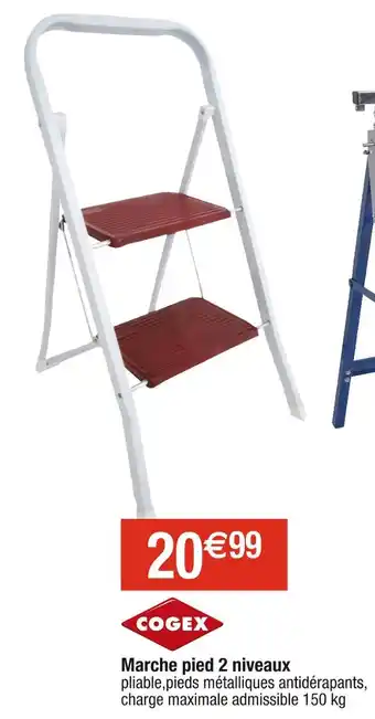 Cora x Carrefour COGEX Marche pied 2 niveaux offre