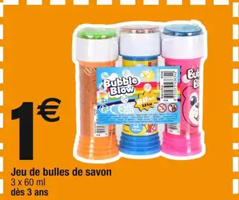 Cora x Carrefour Jeu de bulles de savon offre