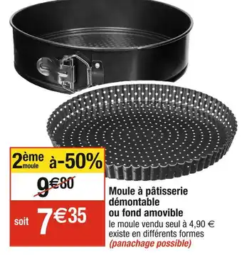 Cora x Carrefour Moule à pâtisserie démontable ou fond amovible offre