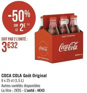 Géant Casino Coca cola coca cola goût original offre