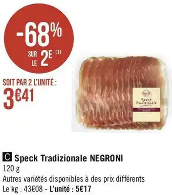 Géant Casino Negroni assiette charcuterie italienne antipasto tradizionale offre