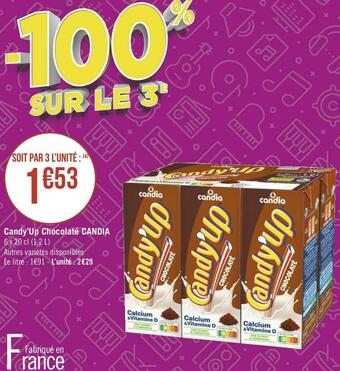 Géant Casino Candia candy’up chocolaté offre