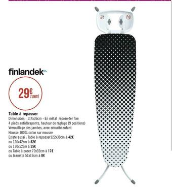 Géant Casino Finlandek table à repasser offre