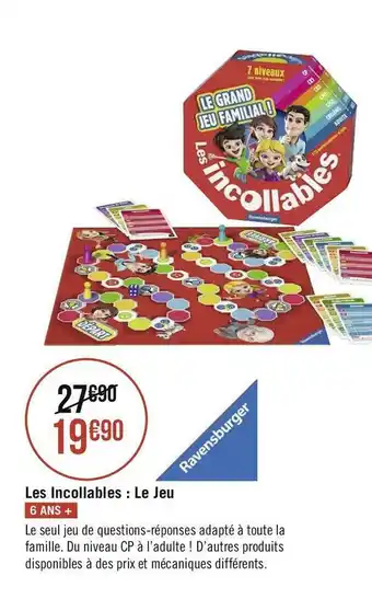 Ravensburger les incollables : le jeu
