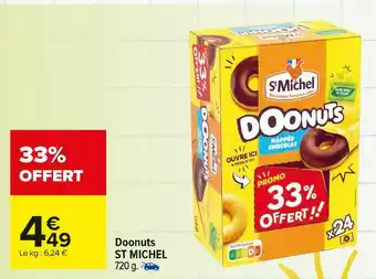 Carrefour Market St michel doonuts offre