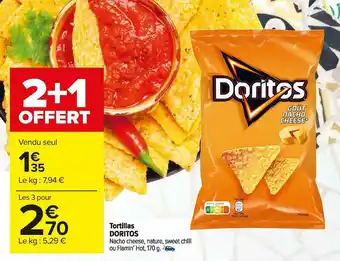 Carrefour Market Doritos tortillas offre