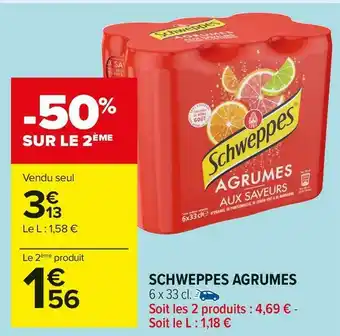 Carrefour Market Schweppes agrumes offre
