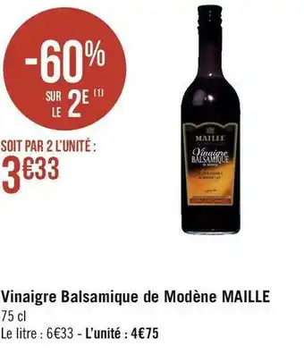 Maille vinaigre balsamique de modène