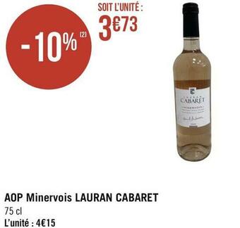 Lauran cabaret aop minervois
