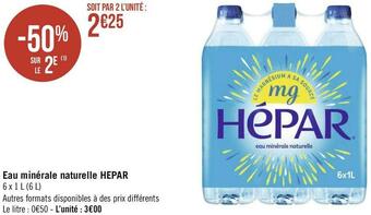 Hepar eau minérale naturelle