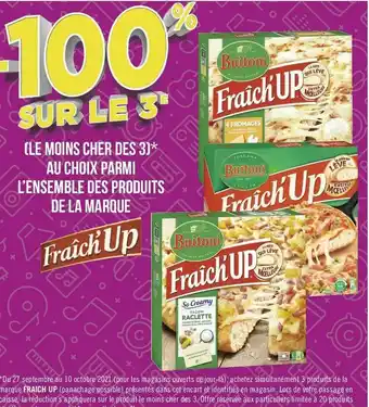 Géant Casino Buitoni bon plan sur l’ensemble des produits de la marque fraich'up offre